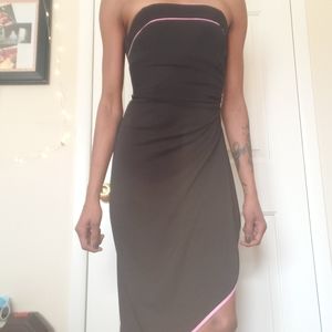 betsy and adam strapless dress